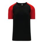 Athletic Knit V1375-249 Volleyball Jersey - Black/Red - Primary