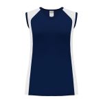 Athletic Knit V601L-216 Women's Volleyball Jersey - Navy/White - Primary