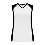 Athletic Knit V601L-222 Women's Volleyball Jersey - White/Black - Primary