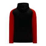 A1840 Apparel Sweatshirt - Black/Red - Back