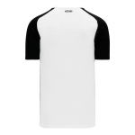 S1375 Soccer Jersey - White/Black - Back