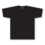 Athletic Knit A1800-001 Apparel Short Sleeve Shirt - Black - Front