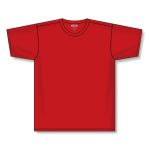 Athletic Knit A1800-005 Apparel Short Sleeve Shirt - Red - Front