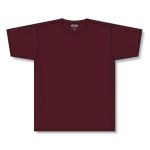 Athletic Knit A1800-009 Apparel Short Sleeve Shirt - Maroon - Front