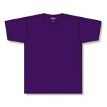 Athletic Knit A1800-010 Apparel Short Sleeve Shirt - Purple - Front