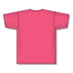 Athletic Knit A1800-014 Apparel Short Sleeve Shirt - Pink - Rear