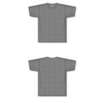 Athletic Knit A1800-021 Apparel Short Sleeve Shirt - Heather Charcoal - Full