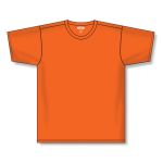 Athletic Knit A1800-064 Apparel Short Sleeve Shirt - Orange - Front