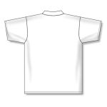 Athletic Knit A1810-000 Apparel Polo Shirt - White - Rear