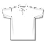 Athletic Knit A1810-000 Apparel Polo Shirt - White - Front