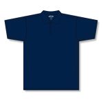 Athletic Knit A1810-004 Apparel Polo Shirt - Navy - Front