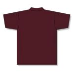 Athletic Knit A1810-009 Apparel Polo Shirt - Maroon - Rear