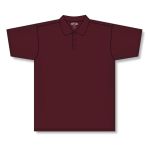 Athletic Knit A1810-009 Apparel Polo Shirt - Maroon - Front
