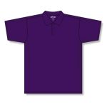 Athletic Knit A1810-010 Apparel Polo Shirt - Purple - Front