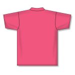 Athletic Knit A1810-014 Apparel Polo Shirt - Pink - Rear