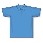 Athletic Knit A1810-018 Apparel Polo Shirt - Sky - Front