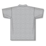 Athletic Knit A1810-020 Apparel Polo Shirt - Heather Grey - Rear