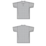 Athletic Knit A1810-020 Apparel Polo Shirt - Heather Grey - Full