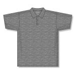 Athletic Knit A1810-021 Apparel Polo Shirt - Heather Charcoal - Front