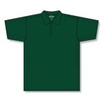 Athletic Knit A1810-029 Apparel Polo Shirt - Dark Green - Front