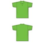 Athletic Knit A1810-031 Apparel Polo Shirt - Lime Green - Full