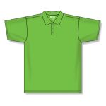 Athletic Knit A1810-031 Apparel Polo Shirt - Lime Green - Front