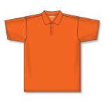 Athletic Knit A1810-064 Apparel Polo Shirt - Orange - Front