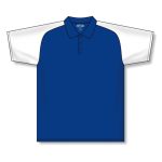 Athletic Knit A1815-206 Apparel Polo Shirt - Royal/White - Front