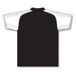 Athletic Knit A1815-221 Apparel Polo Shirt - Black/White - Rear