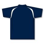 Athletic Knit A1820-216 Apparel Polo Shirt - Navy/White - Rear