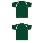 Athletic Knit A1820-260 Apparel Polo Shirt - Dark Green/White - Full