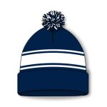 Athletic Knit A1830-216 Hockey Toque - Navy And White - Rear