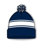 Athletic Knit A1830-216 Hockey Toque - Navy And White - Front