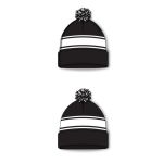 Athletic Knit A1830-221 Hockey Toque - Black And White - Full