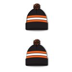 Athletic Knit A1830-223 Hockey Toque - Black/Orange/White - Full