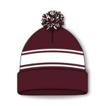 Athletic Knit A1830-233 Hockey Toque - Maroon/White - Rear