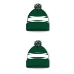 Athletic Knit A1830-260 Hockey Toque - Dark Green/White - Full