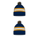 Athletic Knit A1830-460 Hockey Toque - Navy/Gold/White - Full