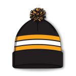 Athletic Knit A1830-498 Hockey Toque - Boston Black - Front