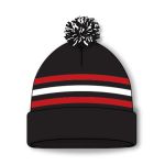 Athletic Knit A1830-614 Hockey Toque - Chicago Black - Rear