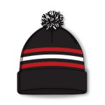 Athletic Knit A1830-614 Hockey Toque - Chicago Black - Front
