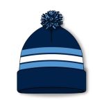 Athletic Knit A1830-761 Hockey Toque - Navy/Sky/White - Rear