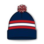 Athletic Knit A1830-764 Hockey Toque - Navy/Red/White - Front
