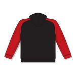Athletic Knit A1840-249 Apparel Sweatshirt - Black/Red - Rear