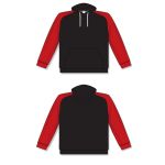 Athletic Knit A1840-249 Apparel Sweatshirt - Black/Red - Full