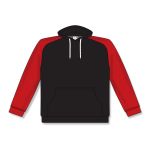 Athletic Knit A1840-249 Apparel Sweatshirt - Black/Red - Front
