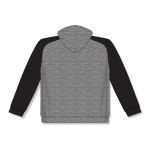 Athletic Knit A1840-930 Apparel Sweatshirt - Heather Charcoal/Black - Rear