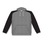 Athletic Knit A1840-930 Apparel Sweatshirt - Heather Charcoal/Black - Front