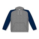 Athletic Knit A1840-931 Apparel Sweatshirt - Heather Charcoal/Navy - Front