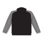 Athletic Knit A1840-965 Apparel Sweatshirt - Black/Heather Charcoal - Rear